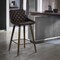 Armen Living Dani 26" Brown Faux Leather Barstool in Walnut Glazed Finish LCDIBAWGBR26 - alternate 6
